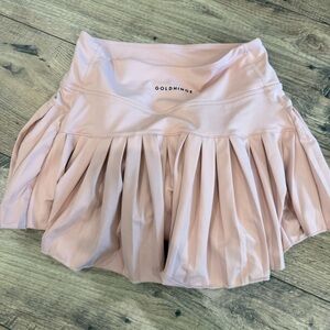 Goldhinge Pink Pleated Skirt